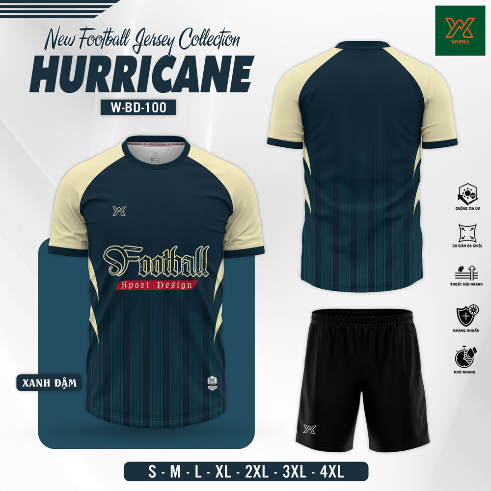 Áo Bóng Đá HURRICANE – W-BD100 Tím - Ảnh 6