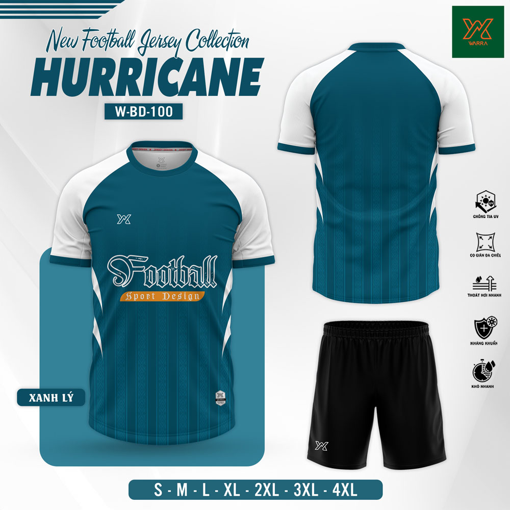 Áo Bóng Đá HURRICANE – W-BD100 Tím - Ảnh 7