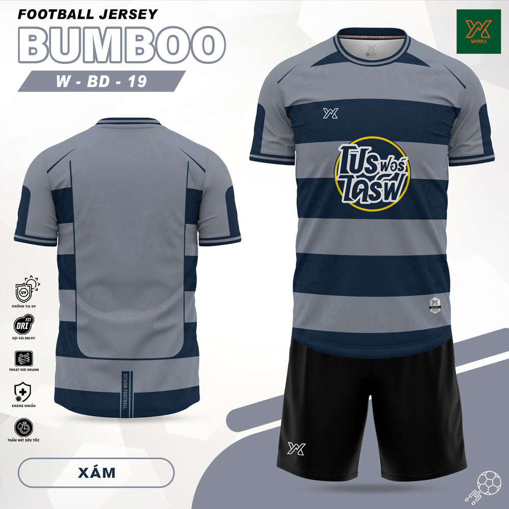 Áo Bóng Đá BUMBOO W-BD-19 Màu Kem Đỏ Đô - Ảnh 4