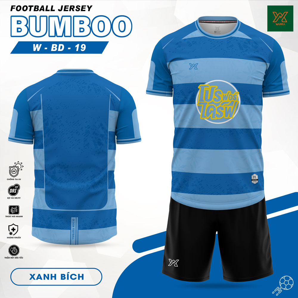 Áo Bóng Đá BUMBOO W-BD-19 Màu Kem Đỏ Đô - Ảnh 5