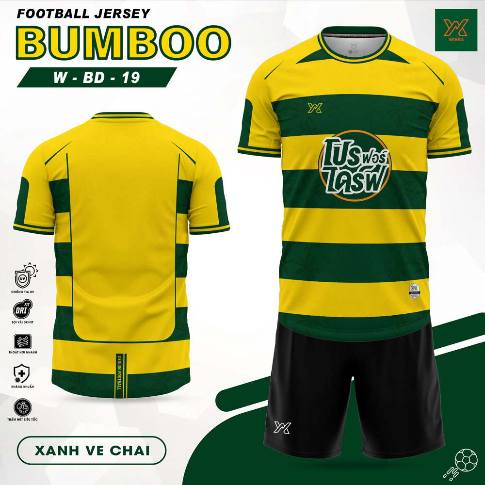 Áo Bóng Đá BUMBOO W-BD-19 Màu Kem Đỏ Đô - Ảnh 8