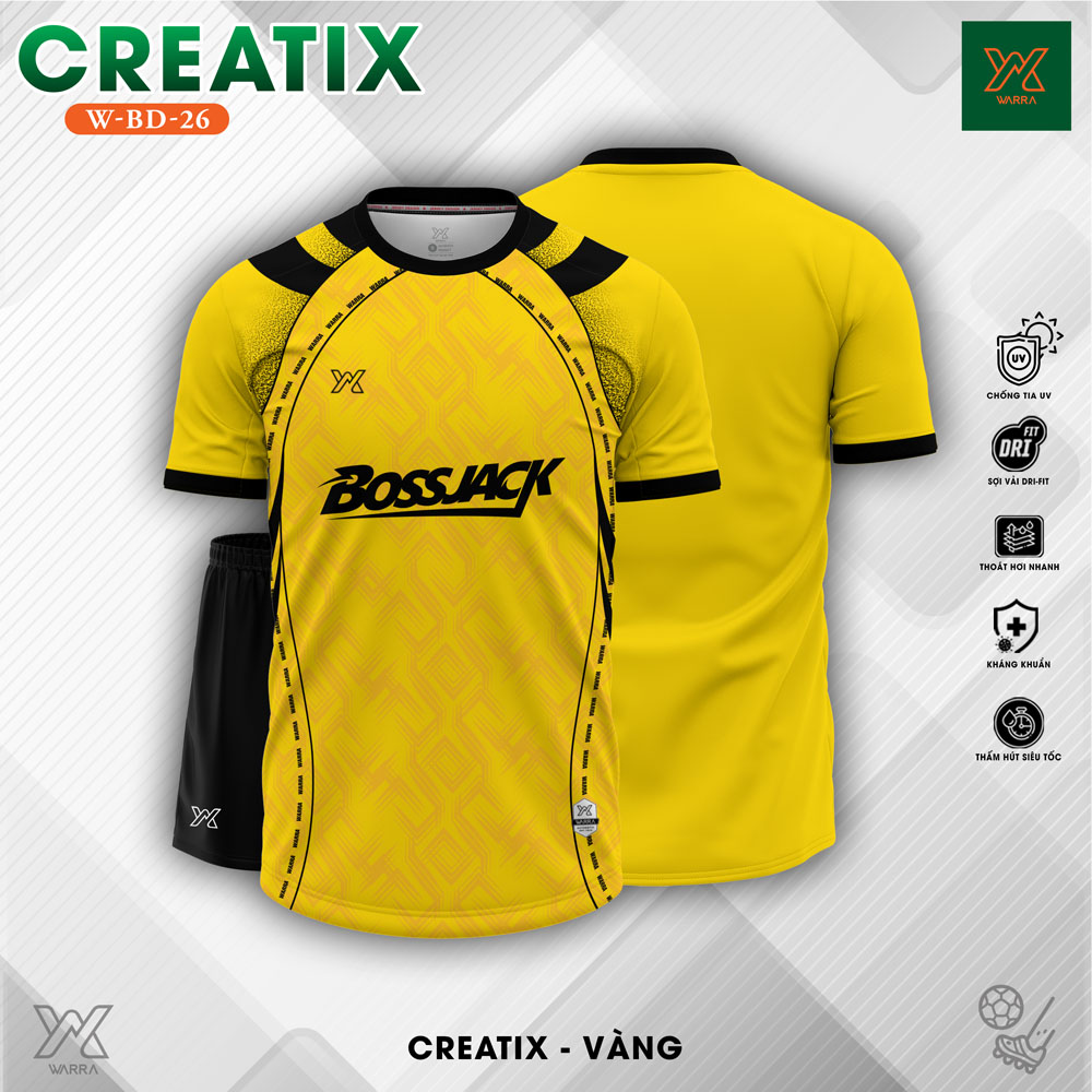 Áo Bóng Đá Năng Động Màu Đỏ Tươi – W-BD-26 - Ảnh 5