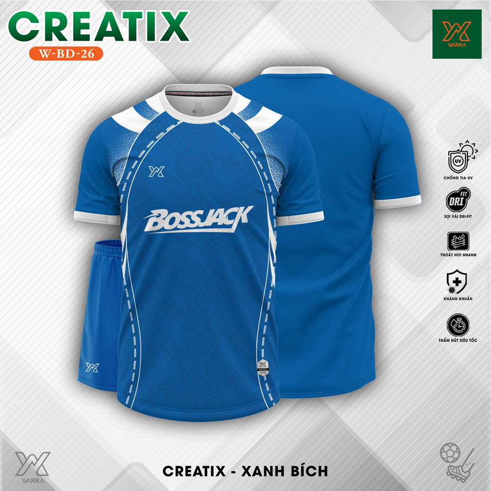 Áo Bóng Đá Năng Động Màu Đỏ Tươi – W-BD-26 - Ảnh 4
