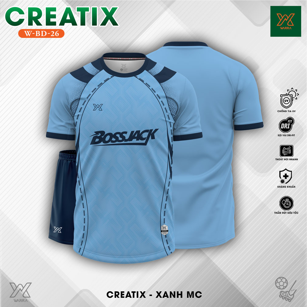 Áo Bóng Đá Năng Động Màu Đỏ Tươi – W-BD-26 - Ảnh 3