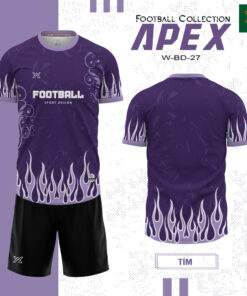 Áo bóng đá APEX W-BD-27 – Màu Tím Thẫm Năng Động & Cá Tính