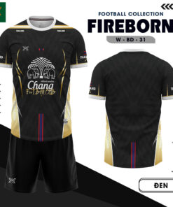 Bộ Quần Áo Bóng Đá FIREBORN W-BD-31 Màu Đen Cao Cấp