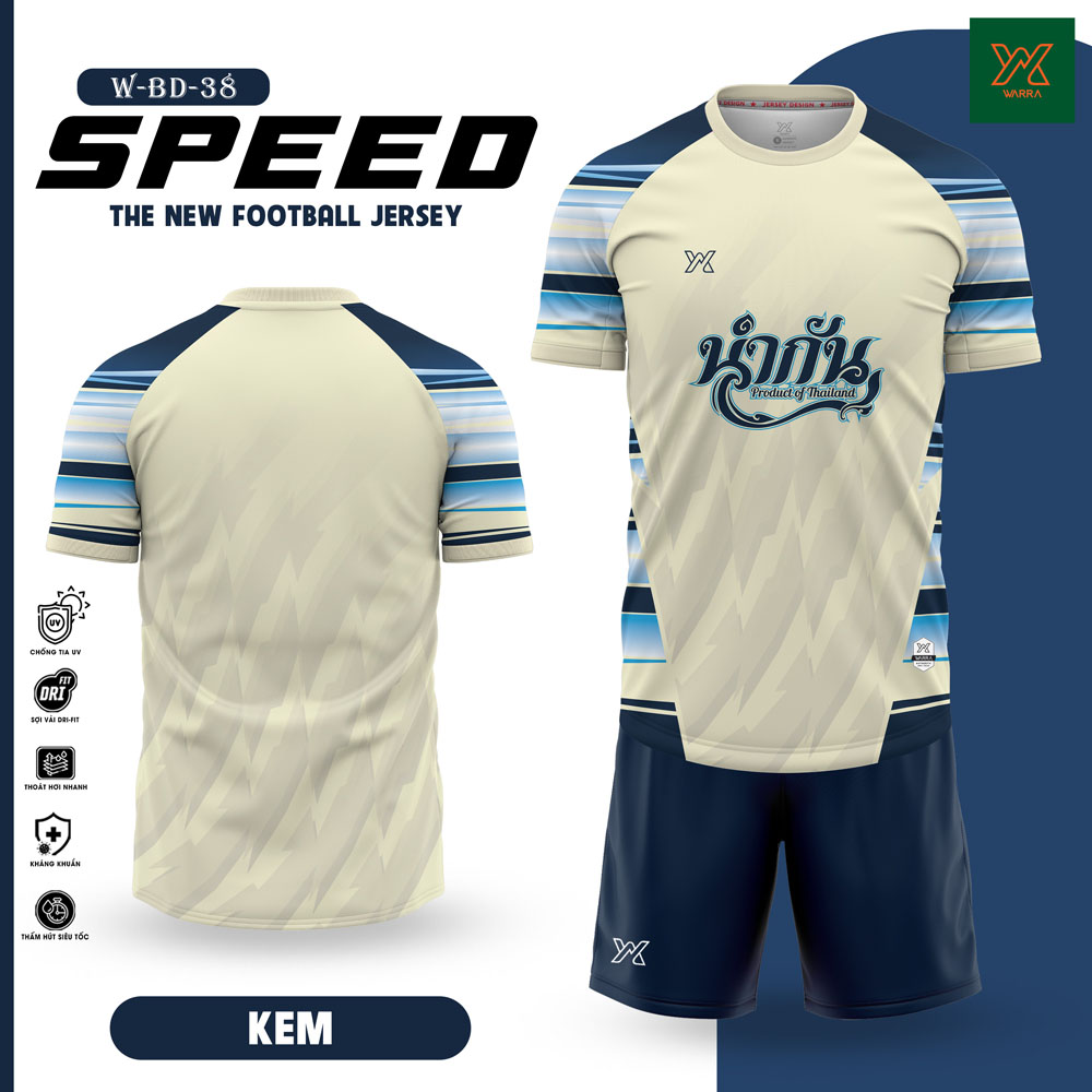 Áo Bóng Đá W-BD-38 | Tím Trắng Năng Động, Chất Liệu DryFit Co Giãn 4 Chiều - Ảnh 5