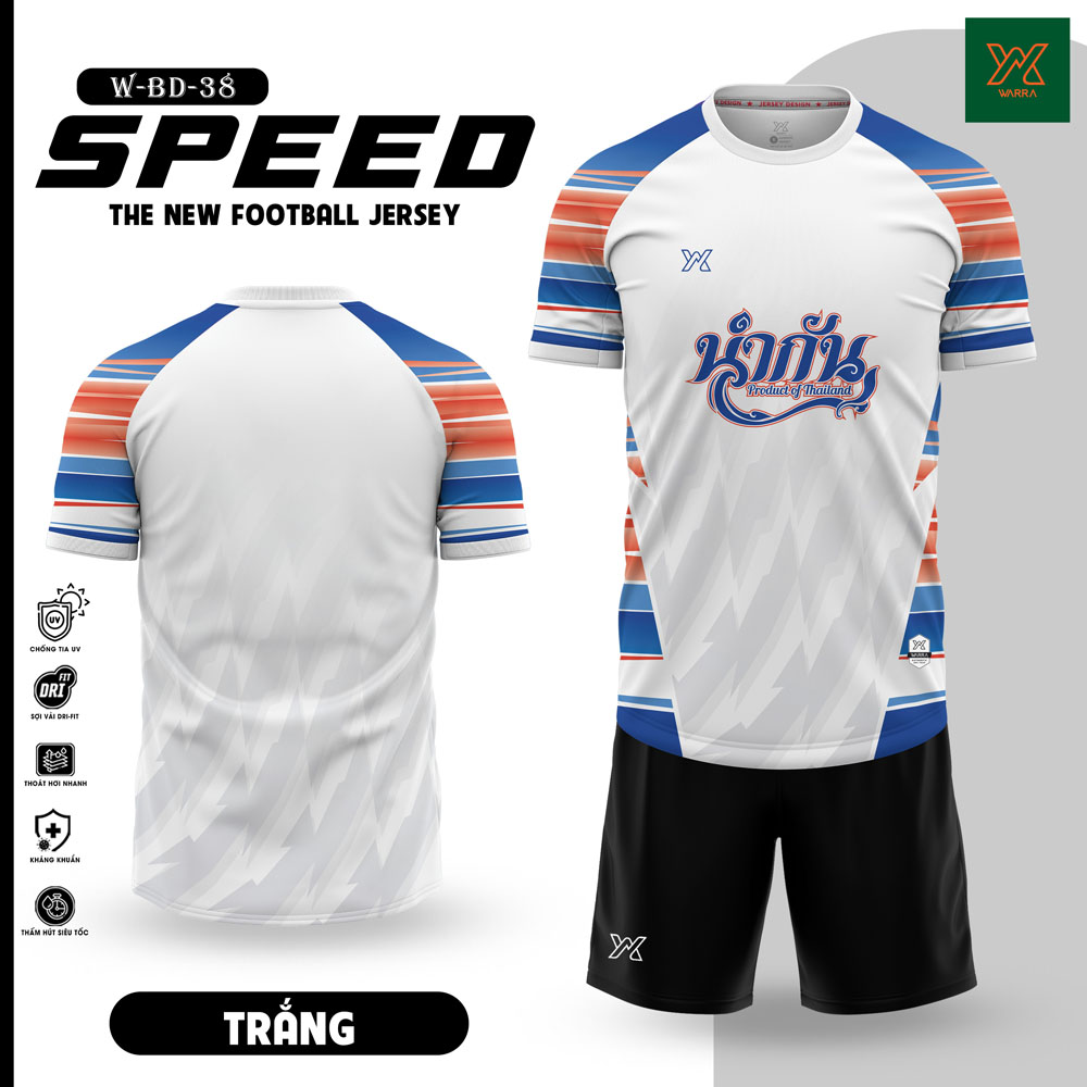 Áo Bóng Đá W-BD-38 | Tím Trắng Năng Động, Chất Liệu DryFit Co Giãn 4 Chiều - Ảnh 6