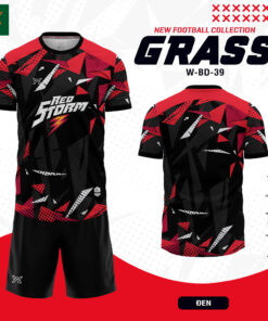 Đồng phục bóng đá GRASS W-BD-39 phiên bản Đen – Yarra Sport