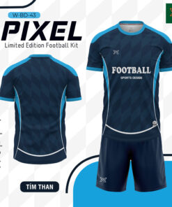 Áo Bóng Đá Pixel Limited Edition - Tím Than Sang Trọng