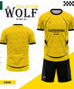 Bộ Quần Áo Bóng Đá WOLF W-BD-46 Màu Vàng - Tỏa Sáng Mạnh Mẽ Trên Sân Cỏ
