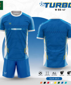 Bộ Quần Áo Bóng Đá TURBO W-BD-47 – Xanh Bích Năng Động