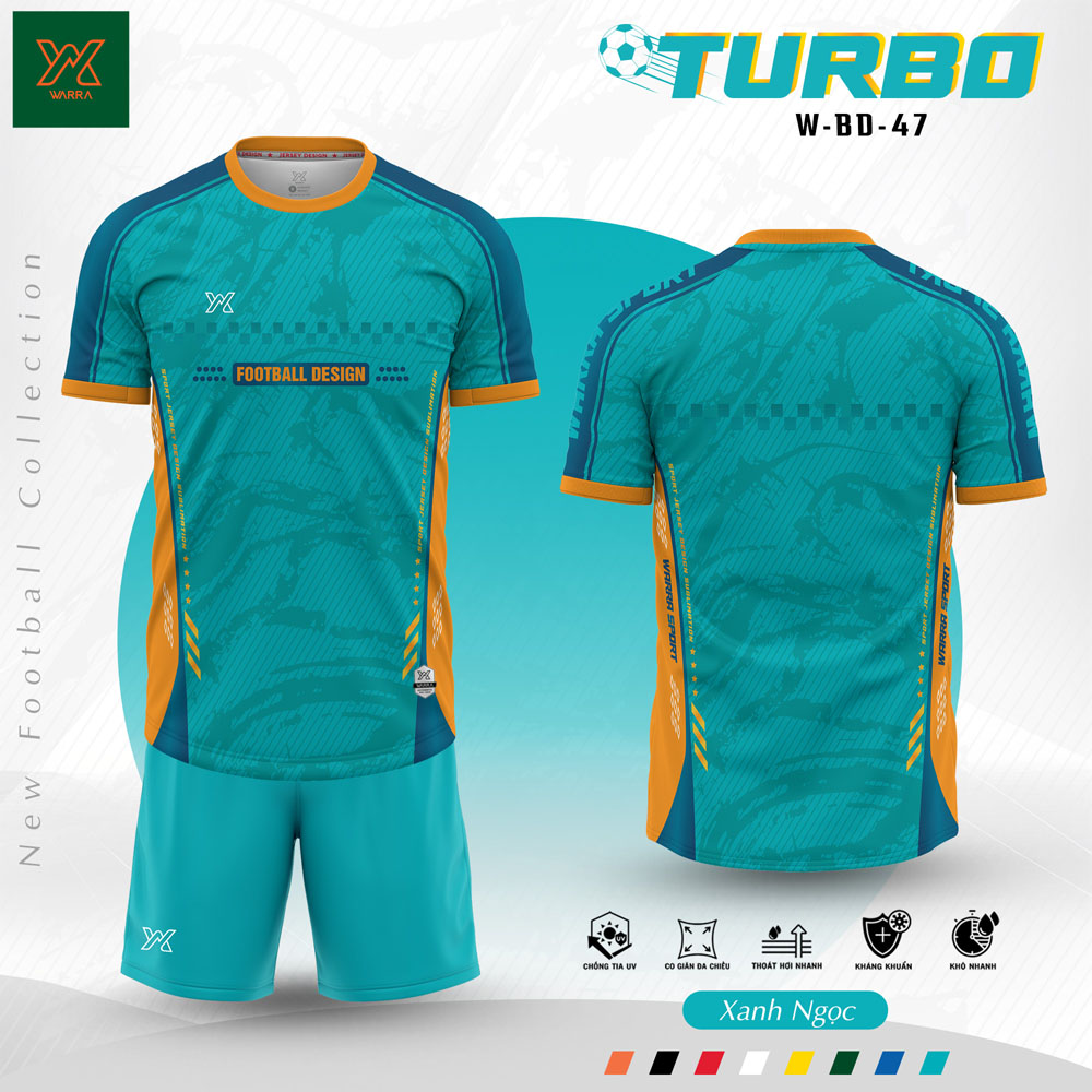Bộ Quần Áo Bóng Đá TURBO W-BD-47 – Xanh Bích Năng Động - Ảnh 7