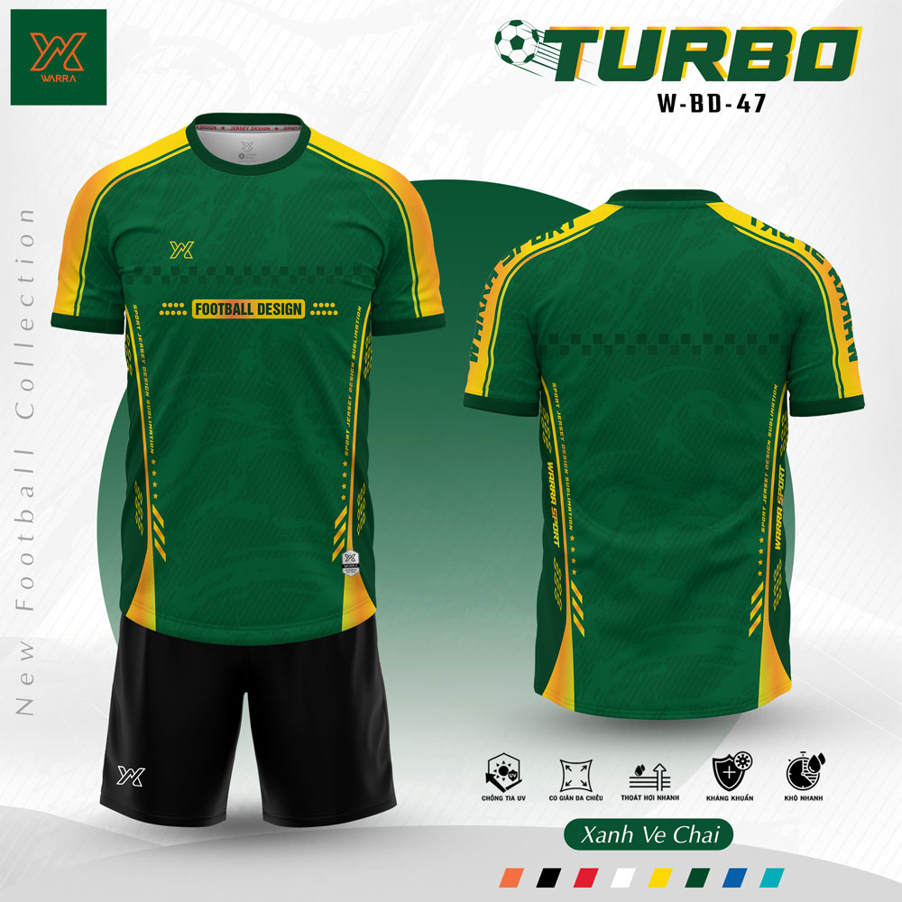 Bộ Quần Áo Bóng Đá TURBO W-BD-47 – Xanh Bích Năng Động - Ảnh 8