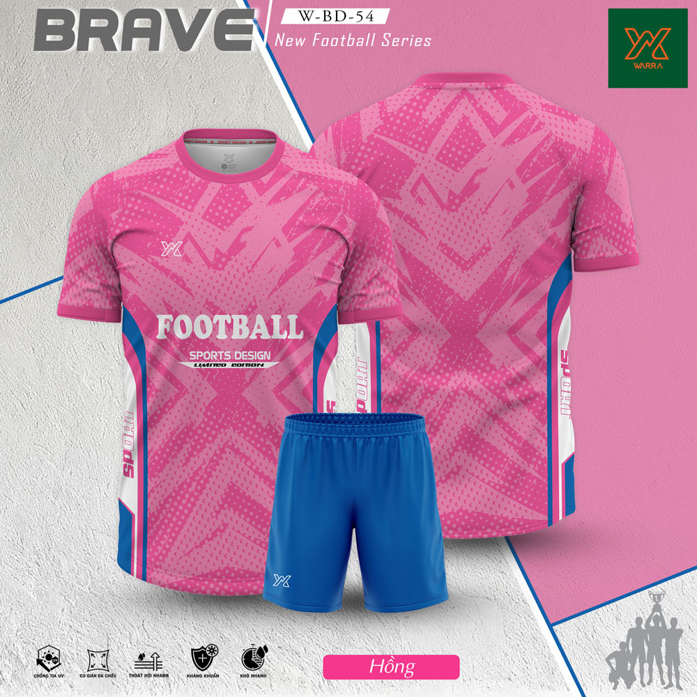 Đồng phục đá bóng W-BD-54 - Xanh Ngọc - Ảnh 4