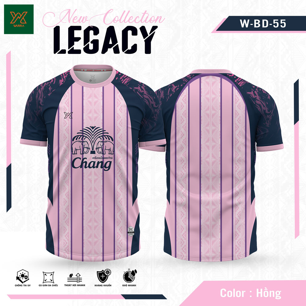 Áo Bóng Đá W-BD-55 Màu Vàng - Năng Động, Thời Trang, Chống UV - Ảnh 2