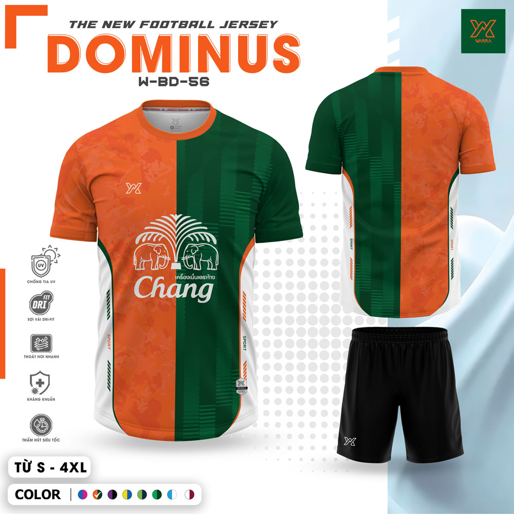 Áo Bóng Đá Dominus W-BD-56 Màu Trắng Xanh Dương Năng Động - Ảnh 2