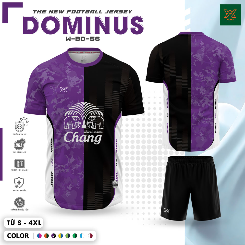 Áo Bóng Đá Dominus W-BD-56 Màu Trắng Xanh Dương Năng Động - Ảnh 4