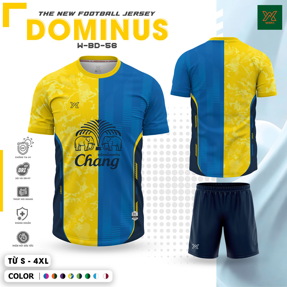 Áo Bóng Đá Dominus W-BD-56 Màu Trắng Xanh Dương Năng Động - Ảnh 5