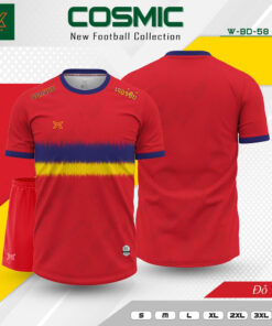 Áo bóng đá COSMIC – W-BD-58 màu đỏ nổi bật