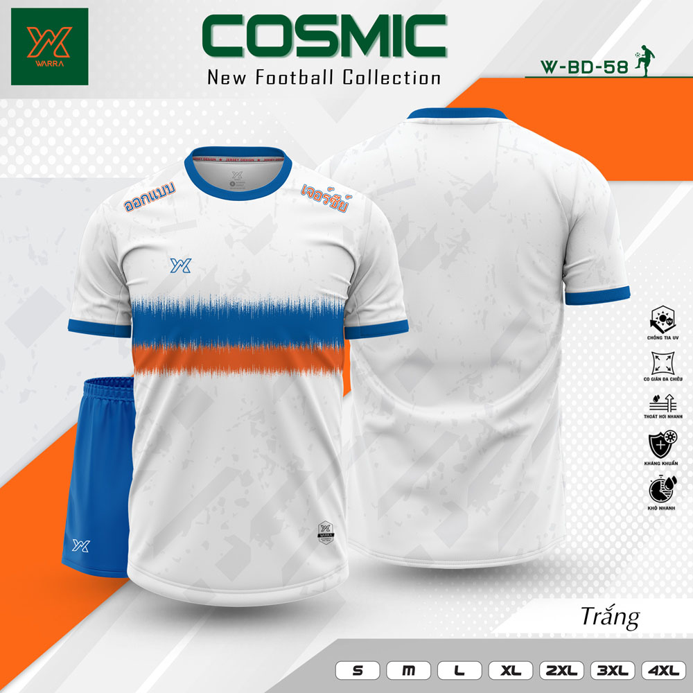 Áo bóng đá COSMIC – W-BD-58 màu đỏ nổi bật - Ảnh 4