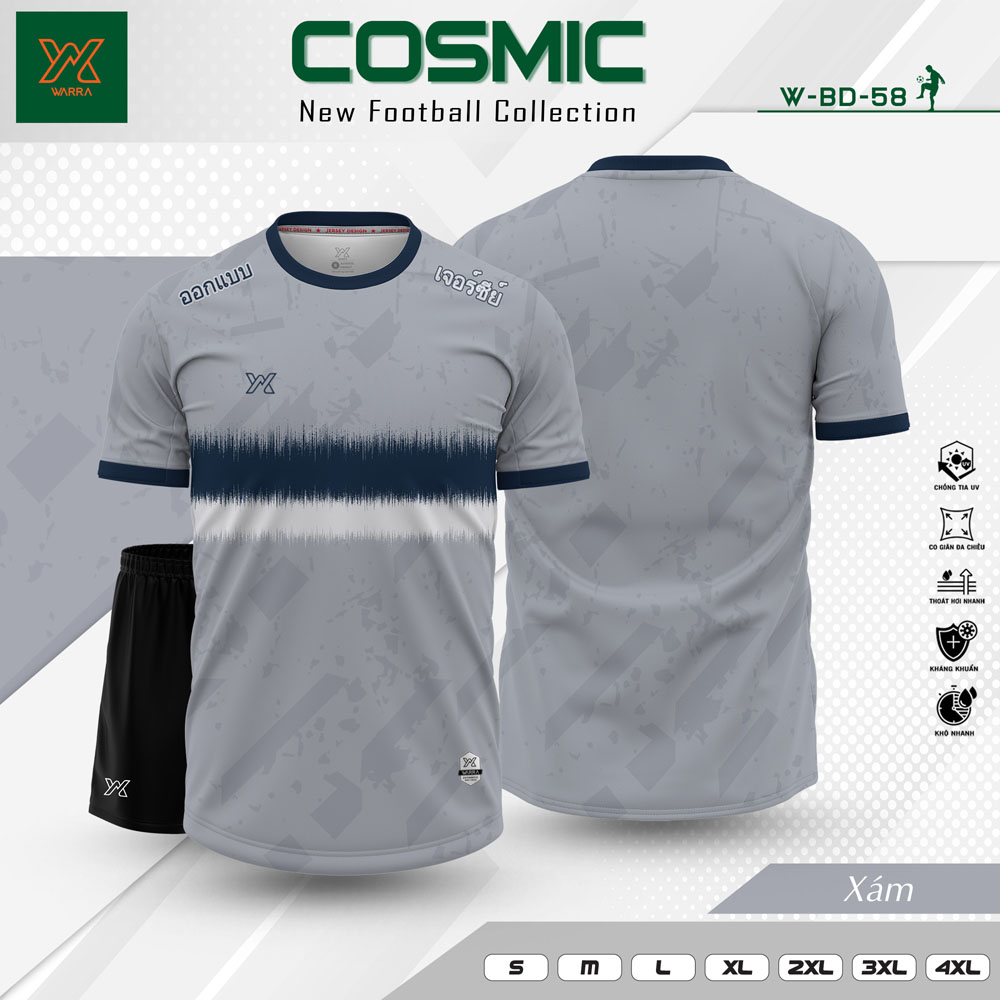 Áo bóng đá COSMIC – W-BD-58 màu đỏ nổi bật - Ảnh 5