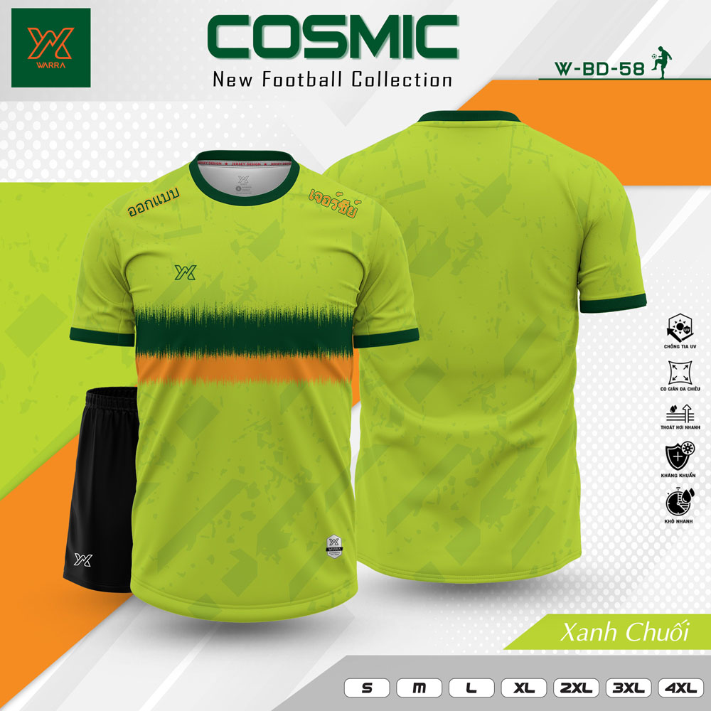 Áo bóng đá COSMIC – W-BD-58 màu đỏ nổi bật - Ảnh 6