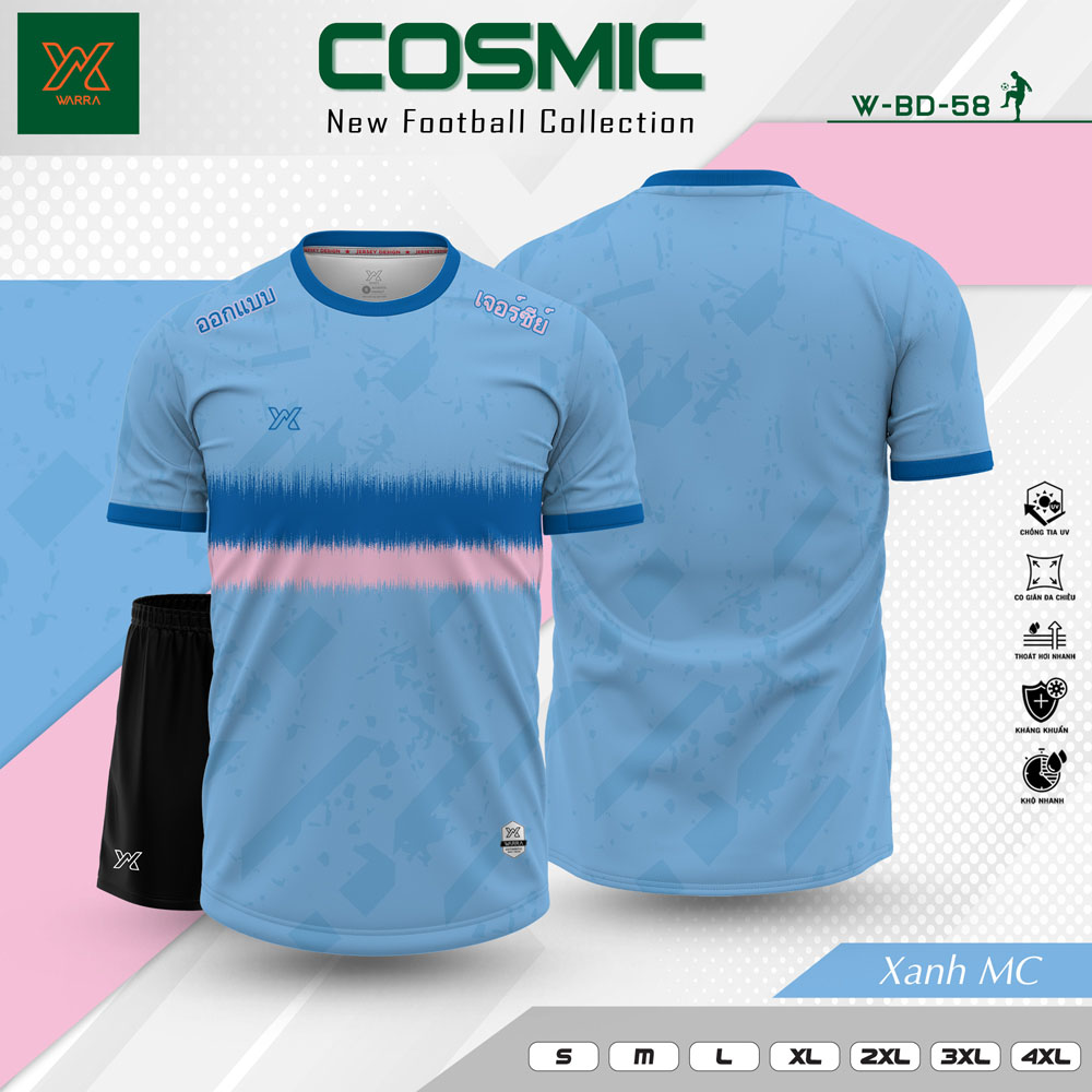 Áo bóng đá COSMIC – W-BD-58 màu đỏ nổi bật - Ảnh 7