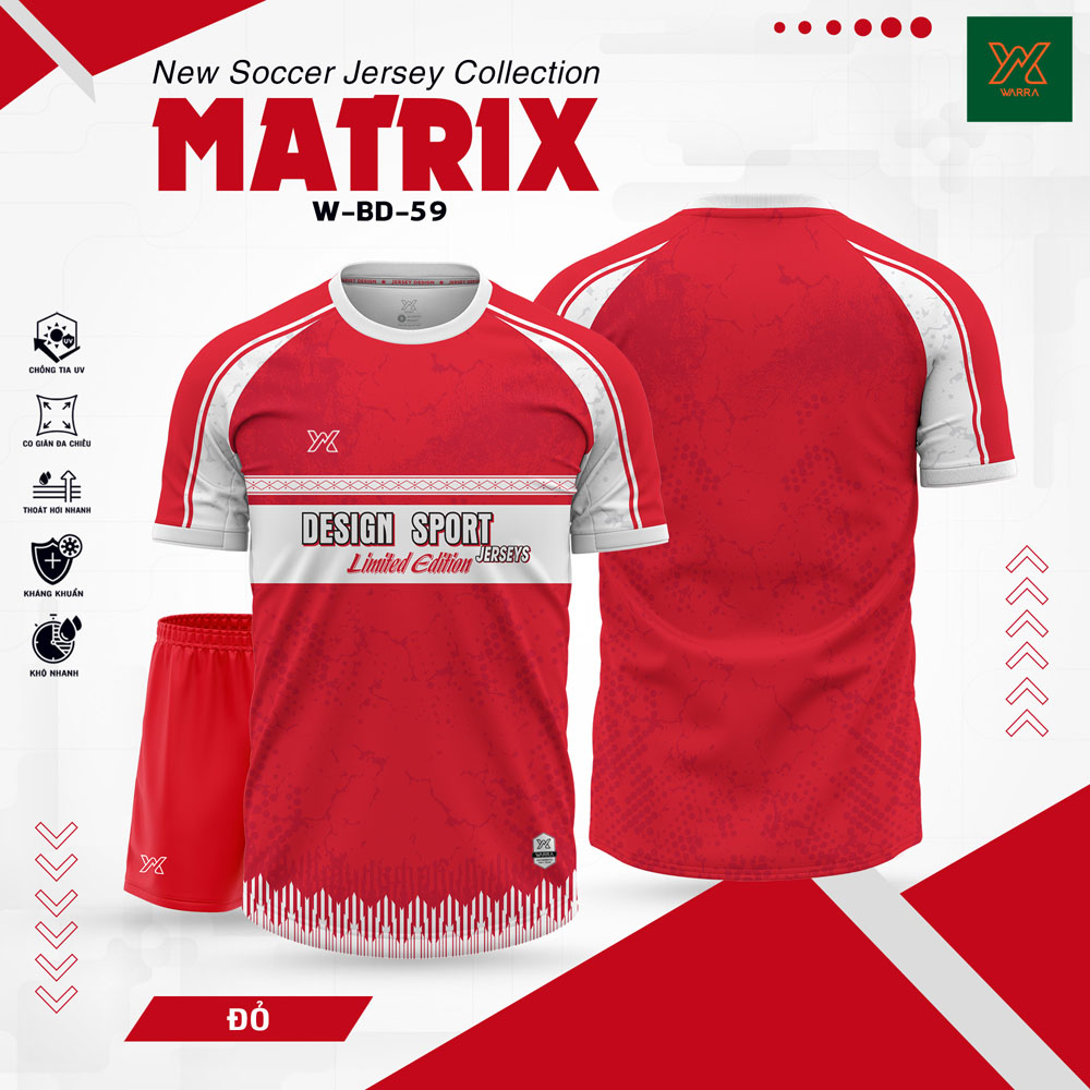 Áo Bóng Đá MATRIX W-BD-59 Hồng Pastel Năng Động - Ảnh 2