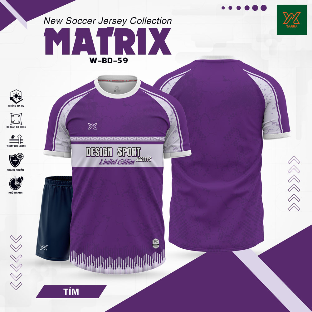 Áo Bóng Đá MATRIX W-BD-59 Hồng Pastel Năng Động - Ảnh 4