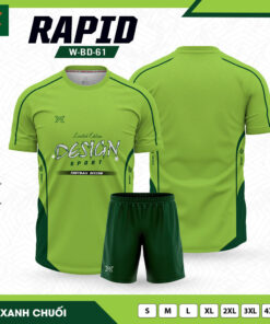 Bộ đồ thể thao RAPID W-BD-61 màu Xanh Chuối nổi bật