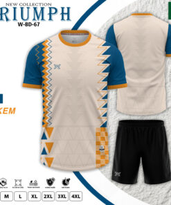 Áo bóng đá WB BD-67 màu Kem - Thanh lịch, thoáng mát và đậm cá tính thể thao