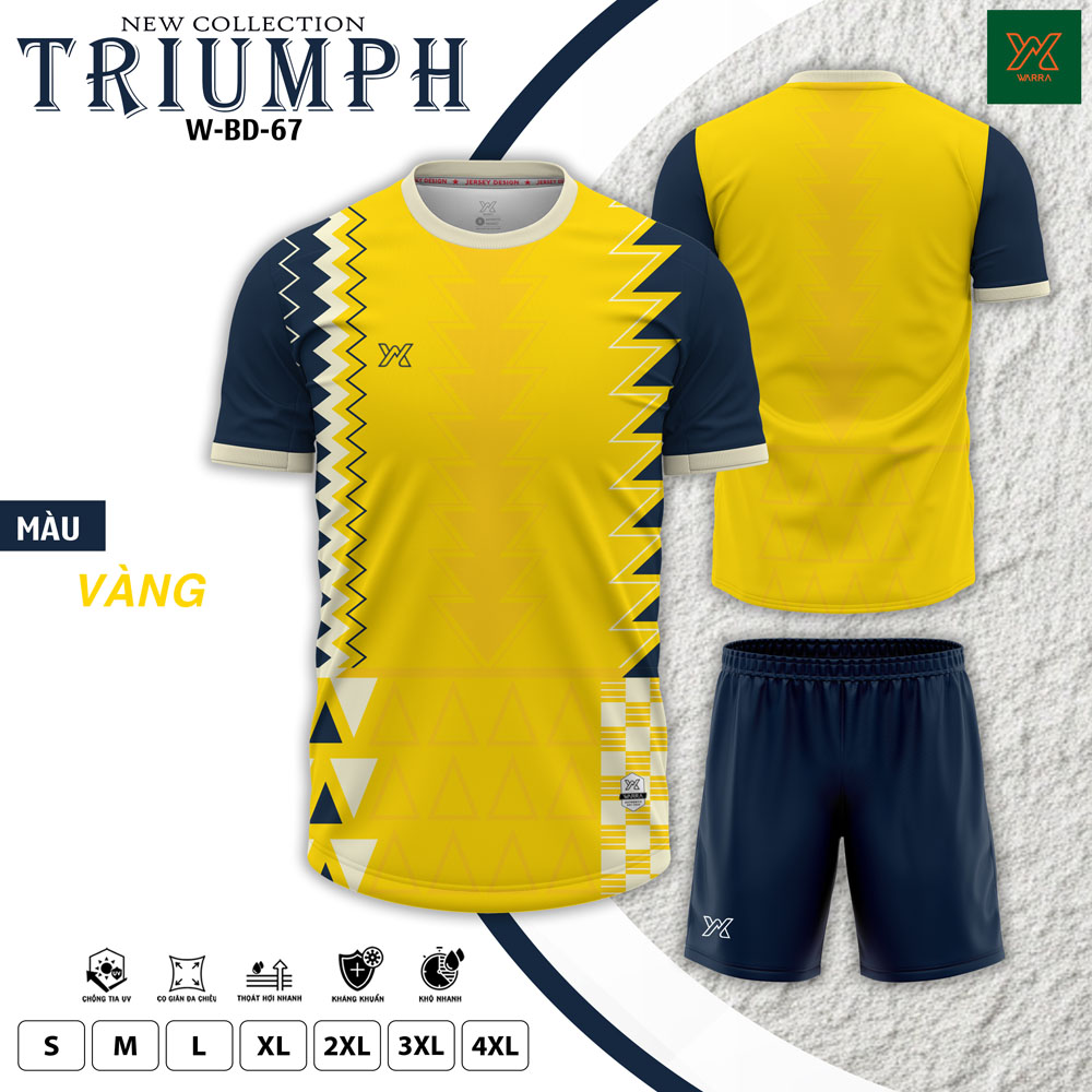 Áo bóng đá WB BD-67 màu Kem - Thanh lịch, thoáng mát và đậm cá tính thể thao - Ảnh 5