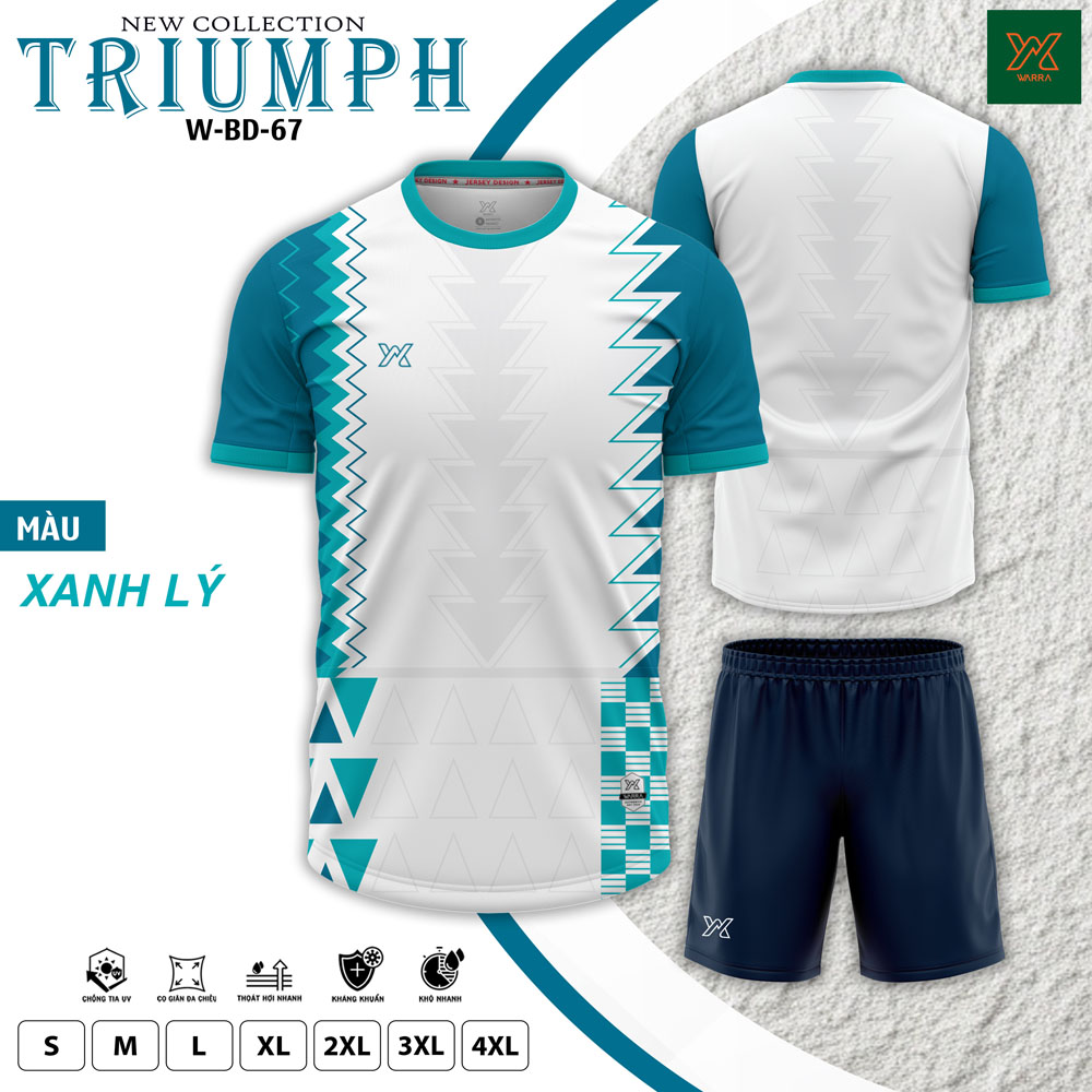 Áo bóng đá WB BD-67 màu Kem - Thanh lịch, thoáng mát và đậm cá tính thể thao - Ảnh 6