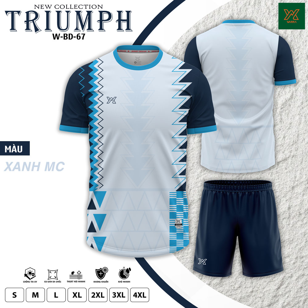 Áo bóng đá WB BD-67 màu Kem - Thanh lịch, thoáng mát và đậm cá tính thể thao - Ảnh 7