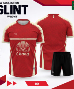 Đồng phục thể thao YAFFA đỏ – BST GLINT (W-BD-68)