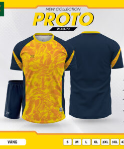 Áo thể thao PROTO W-BD-72 màu vàng – Năng động, nổi bật, chuẩn thể thao