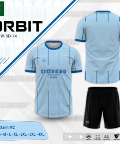 Áo Bóng Đá W-BD-74 Xanh MC - Tối Giản Tinh Tế & Năng Động