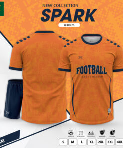 Áo bóng đá SPARK W-BD-75 màu cam – Năng lượng bứt phá