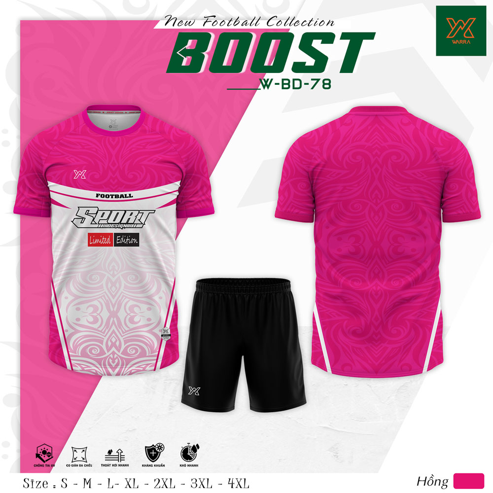 Áo Bóng Đá BOOST W-BD-78 Vàng Dạ Quang - Ảnh 4