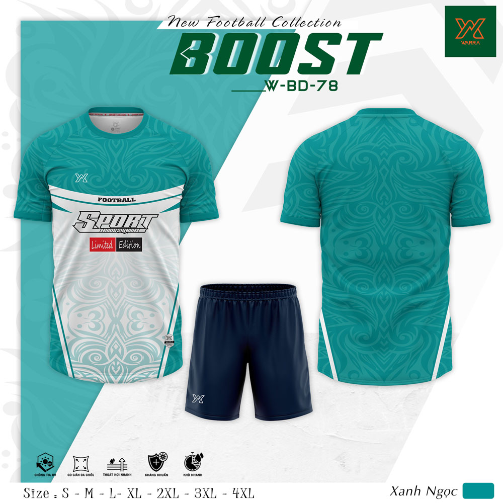 Áo Bóng Đá BOOST W-BD-78 Vàng Dạ Quang - Ảnh 7