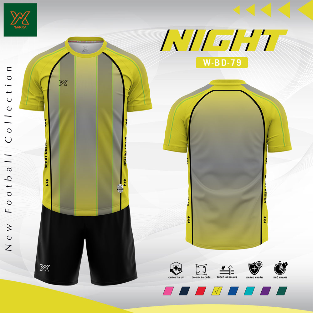 Áo Bóng Đá Nam W-BD-79 Màu Đỏ Chuyển Sắc - Ảnh 5