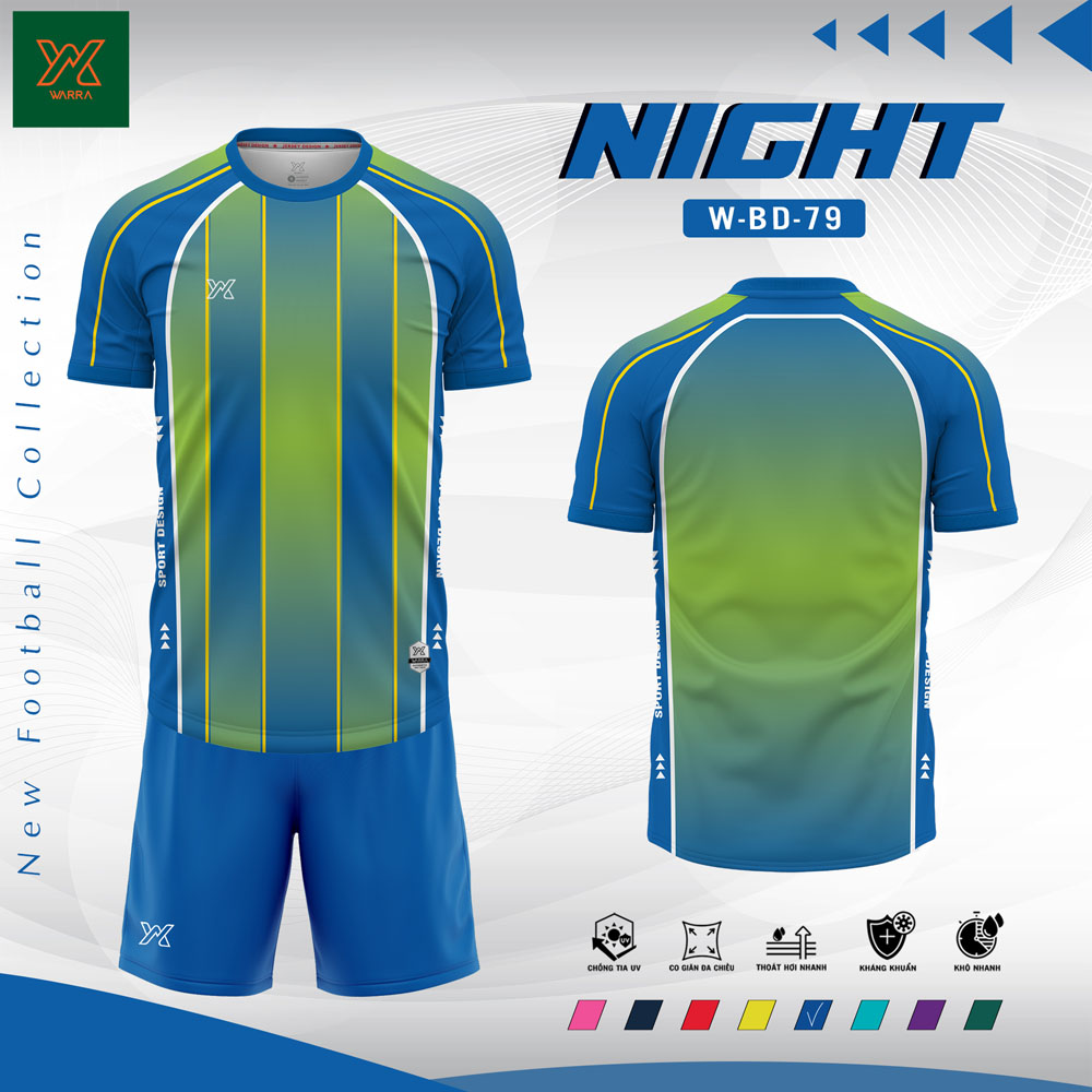 Áo Bóng Đá Nam W-BD-79 Màu Đỏ Chuyển Sắc - Ảnh 6