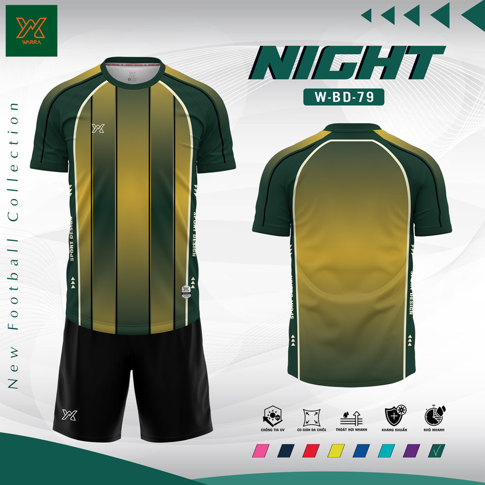 Áo Bóng Đá Nam W-BD-79 Màu Đỏ Chuyển Sắc - Ảnh 8