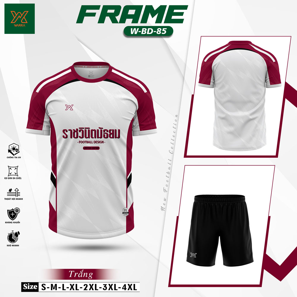 Áo Bóng Đá W-BD-85 Màu Đen Cam Vàng Neon - Thiết Kế Thể Thao Cá Tính - Ảnh 6