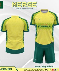 Áo Bóng Đá W-BD-90 Vàng Mỡ Gà - Thiết kế nổi bật, hiệu năng vượt trội