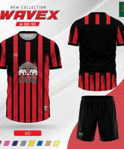 Áo Bóng Đá Wavex W-BD-93 Màu Đỏ Năng Động
