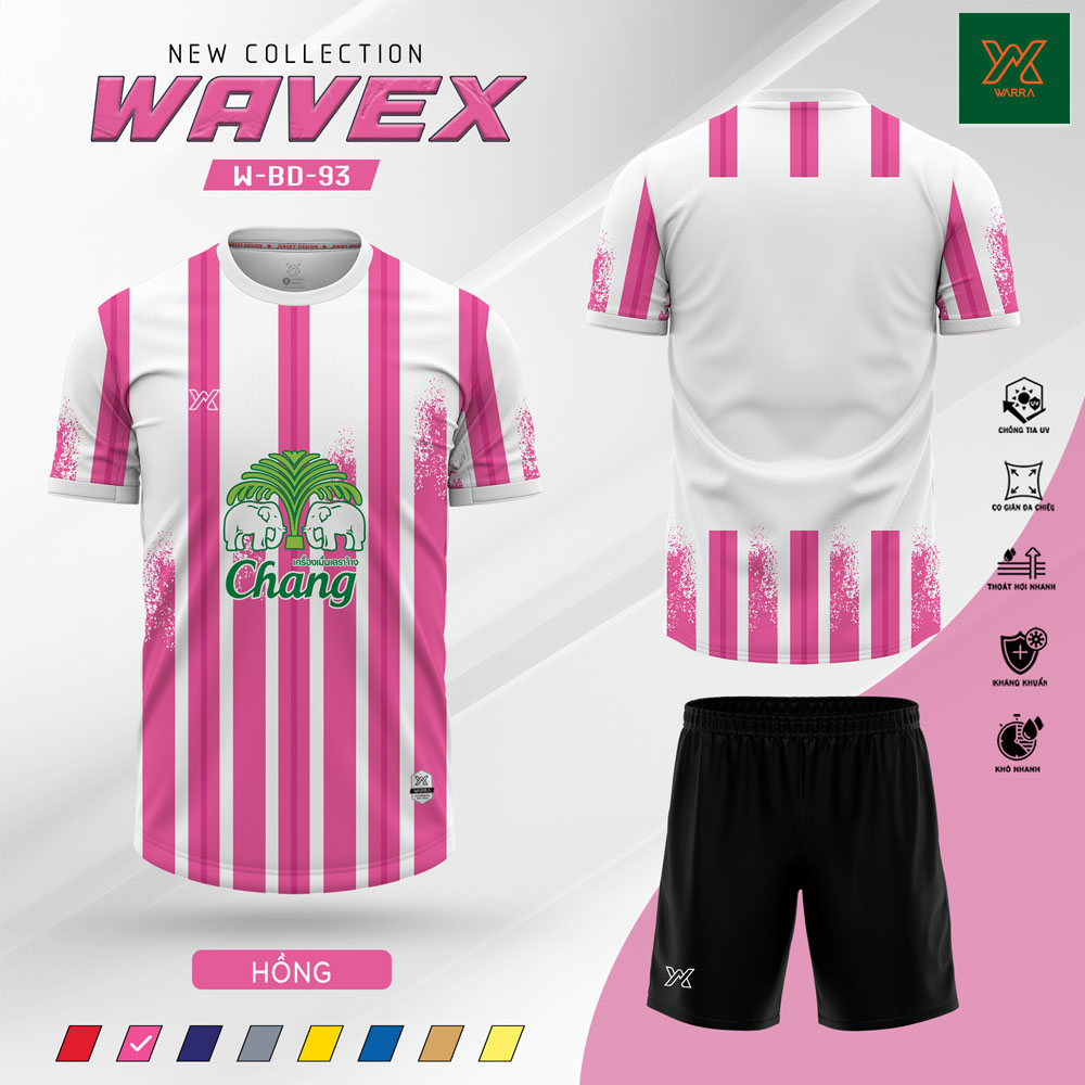 Áo Bóng Đá Wavex W-BD-93 Màu Đỏ Năng Động - Ảnh 2