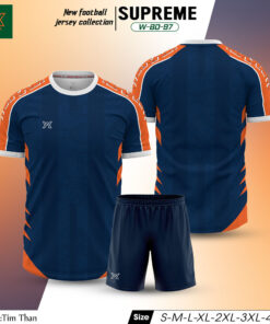 Áo Bóng Đá W-BD-97 Tím Than - Cá Tính Và Đẳng Cấp Trên Sân Cỏ