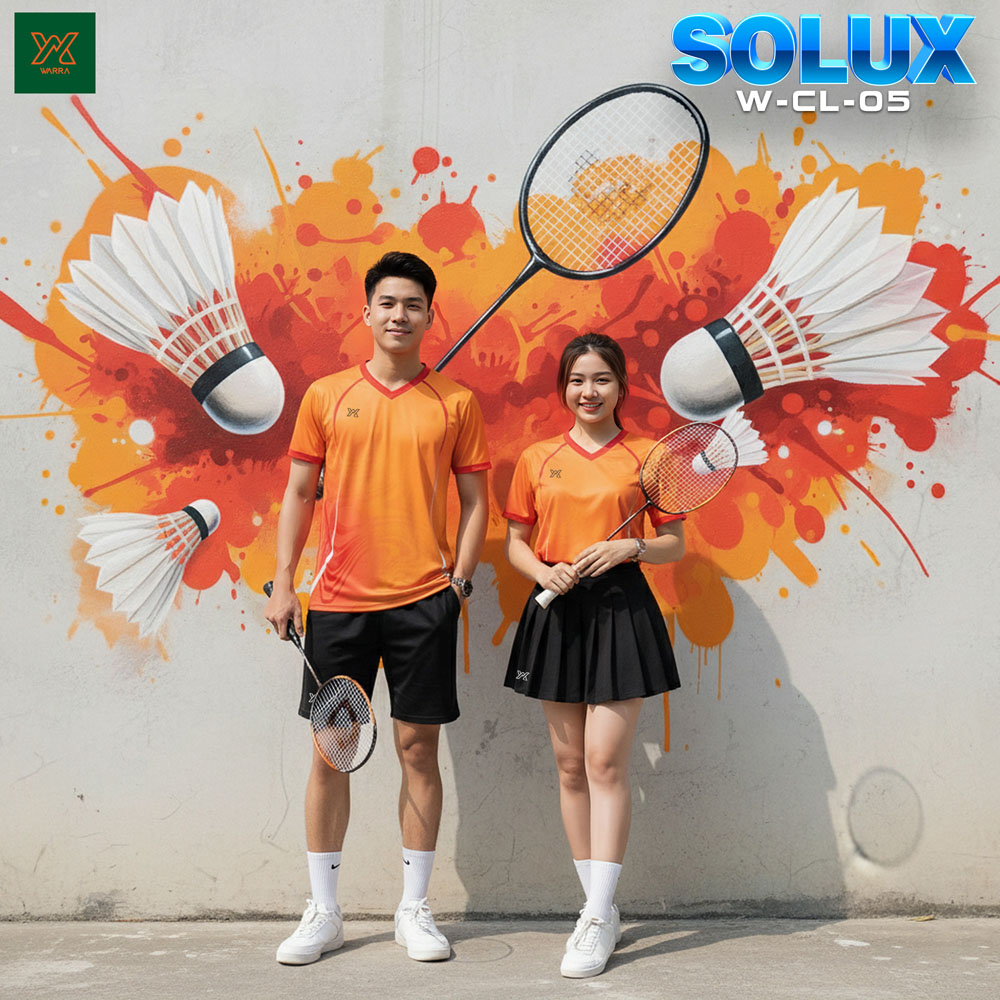 Áo cầu lông SOLUX W-CL-05 màu xanh ngọc – Năng động, thời trang unisex - Ảnh 6